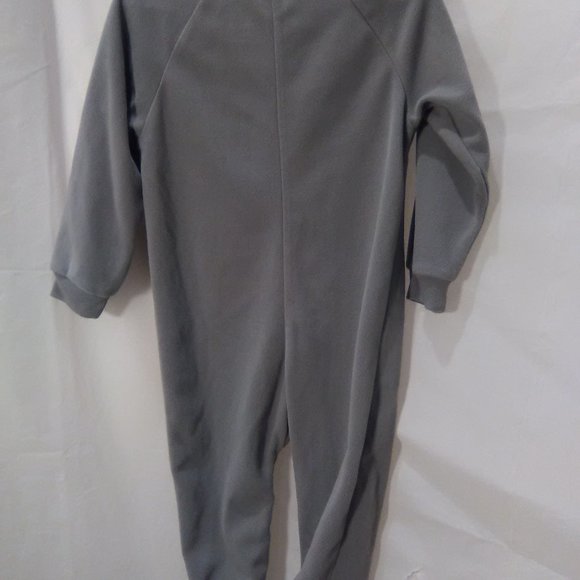 Joe Boxer Toddler One Piece Warm Fleece Footed Pajamas Color Gray Size 2T - Picture 6 of 6